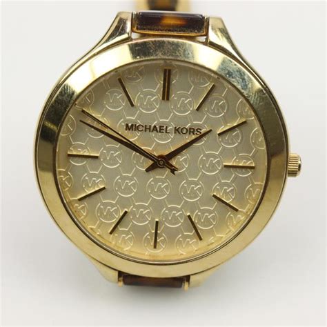 Women's Michael Kors Slim Runway Acetate Watch 